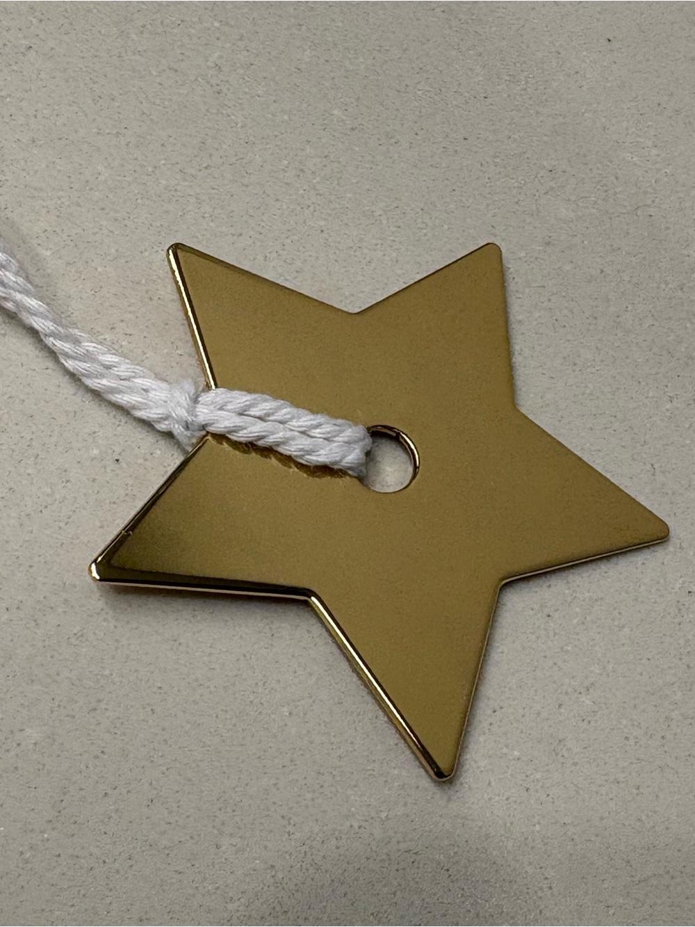Dior Gold Star Metal Ornament Tag bag charm - Picture 3 of 10